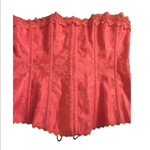 Frederick’s of Hollywood Coral Corset Size 36